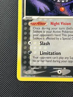 Pokemon Sableye 23/107 Deoxys Rare NM - Image 3