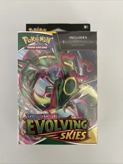 Sealed 3 Pack Evolving Skies Hanger Box Pokemon TCG Sword & Shield booster 820650851551 - Image 1