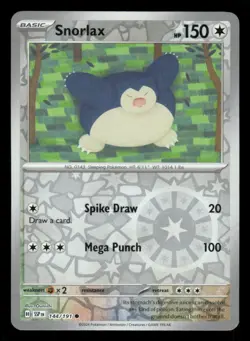 Snorlax 144/191 C Surging Sparks Reverse Holo NM/M Pokemon - Image 1