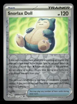 Snorlax Doll 175/182 UC Paradox Rift Reverse Holo NM/M Pokemon - Image 1