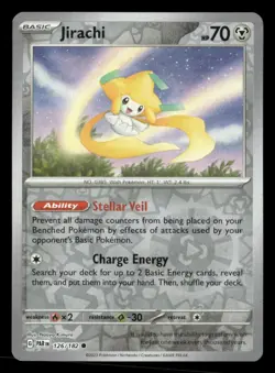Jirachi 126/182 C Paradox Rift Reverse Holo NM/M Pokemon - Image 1