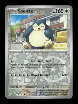 Snorlax 136/167 Twilight Masquerade Reverse Holo NM/M Pokemon - Image 1