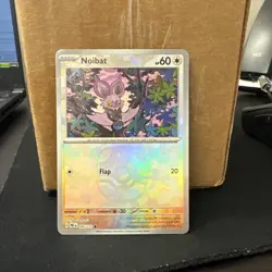 Noibat Master Ball Pattern 090/131 Prismatic Evolutions Pokemon NM ships fast - Image 1