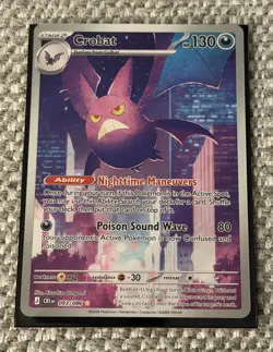 Pokemon TCG Crobat 093/086 Chaos Rising Illustration Rare Pack Fresh - Image 1
