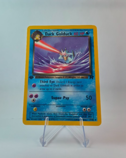 1st Edition Dark Golduck 37/82 Pokemon Team Rocket Non Holo MP/LP Uncommon 2000 - Image 1
