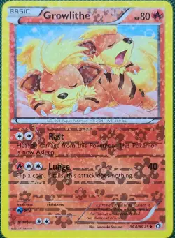 Pokemon Growlithe RC4/RC25 Legendary Treasures Holo Uncommon English 80 HP - Image 1