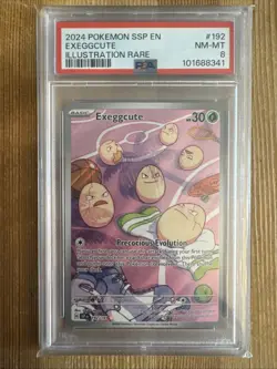 Exeggcute 192/191 Illustration Rare Surging Sparks Pokemon TCG PSA 8 - Image 1