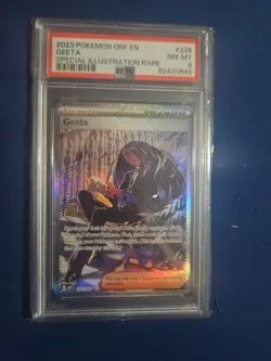 2023 POKEMON OBF EN-OBSIDIAN FLAMES SPECIAL ILLUSTRATION RARE #226 GEETA PSA 8 - Image 1