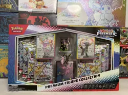 Pokemon TCG Prismatic Evolutions Premium Figure Collection Box New Sealed - Image 1