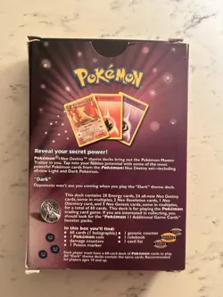 Pokemon Neo Destiny - Dark Theme Deck - Vintage TCG WOTC - OPEN BOX - See Descrp - Image 3