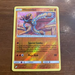 Hitmonlee 73/181 Uncommon Team Up Pokemon Reverse Holo NM Komiya Art - Image 1