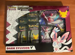 Pokemon 25th Anniversary Celebrations Dark Sylveon V Collection Box NIB - Image 1