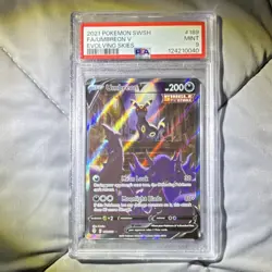 Pokemon TCG Umbreon V Alternate Full Art 189/203 Evolving Skies Holo PSA 9 - Image 1