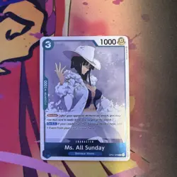One Piece Card Game Pre Errata Ms. All Sunday OP01-079 Romance Dawn Near Mint - Image 1