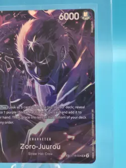 2025 ONE PIECE ST18-004 ZORO JUUROU OP12 LEGACY OF THE MASTER SR - Image 3