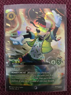 Max Goof Chart Topper Gradeable Enchanted Foil 230/204 Fabled Disney 230 Lorcana - Image 1