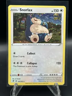 SNORLAX - REBEL CLASH SET - RARE HOLO-FOIL POKEMON CARD TCG GAME - 141/192 - Image 1