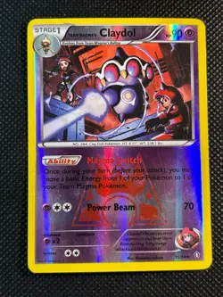 Team Magma's Claydol 11/34 XY Double Crisis Reverse Holo Pokemon TCG Card LP - Image 1