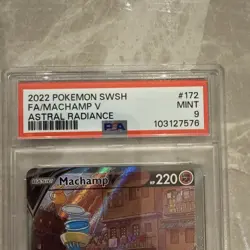 PSA 9 Machamp V Alt Art SWSH Astral Radiance 172/189 Pokemon Card - Image 2