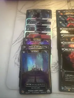 42 Card Neuroscape Kickstarter TCG Foil Rare Alt Art Starter Collection Lot - Image 2