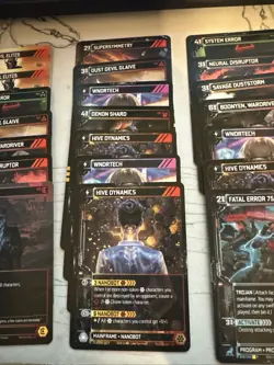42 Card Neuroscape Kickstarter TCG Foil Rare Alt Art Starter Collection Lot - Image 5