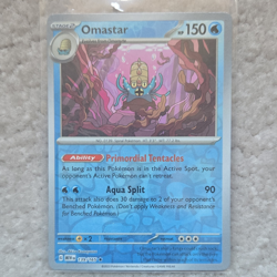 Omastar Uncommon Reverse Holo Scarlet & Violet 151 139/165 Pokemon Card TCG NM - Image 1