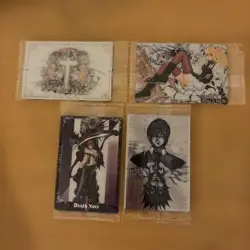 Death Note Wafer Trading Card Set featuring Light Yagami Ryuk Misa Misa Rem L - Image 1