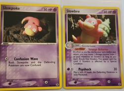 Pokemon TCG Card Lot - Slowpoke 80/112, Slowbro 14/112, EX Team Rocket (2004) - Image 1