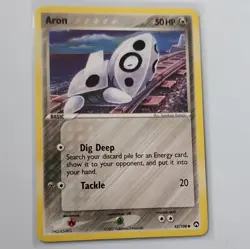 Pokemon TCG Card Lot - Aron 42/108, Lairon 32/108, Aggron 1/108, Holo (2007) - Image 2