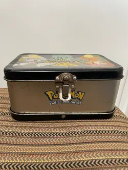 Vintage Pokemon Metal Lunchbox + Huge Mystery Lot Of Pokemon Cards - Image 2