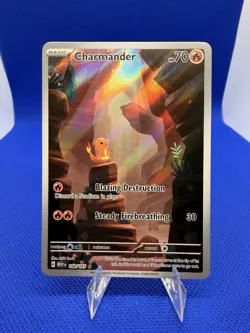 NM Charmander 168/165 Scarlet & Violet: 151 IR Holo Pokemon Card - Image 1