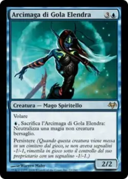 MTG GLEN ELENDRA ARCHMAGE ASIAN PLAYED - ARCIMAGA DI GOLA ELENDRA - MOR - MAGIC - Image 1