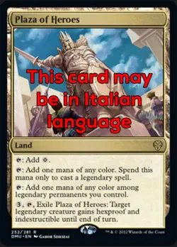 MTG PLAZA OF HEROES EXC - PIAZZA DEGLI EROI 252 - DMU PP - MAGIC - Image 1