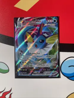 Pokemon TCG Vaporeon VMAX Evolving Skies Holo Ultra Rare Card 030/203 - Image 1