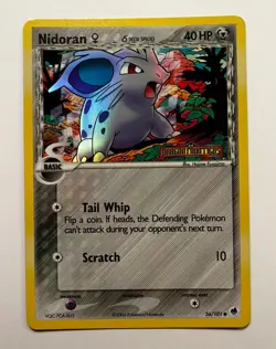 Pokemon TCG NIDORAN 56/101 REVERSE HOLOFOIL. EX Dragon Frontiers 2006. NM/M - Image 1