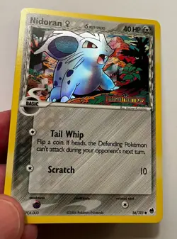 Pokemon TCG NIDORAN 56/101 REVERSE HOLOFOIL. EX Dragon Frontiers 2006. NM/M - Image 2