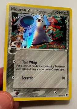 Pokemon TCG NIDORAN 56/101 REVERSE HOLOFOIL. EX Dragon Frontiers 2006. NM/M - Image 3