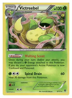 Victreebel 3/111 Holo Rare Furious Fists Pokemon Lightly Played - Image 1