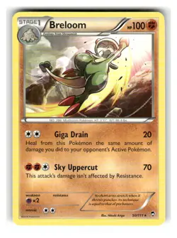 Breloom 50/111 Rare Furious Fists Pokemon Lightly Played - Image 1