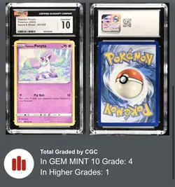 Galarian Ponyta 81/202 Sword & Shield Common Pokemon TCG 2020 Cgc10 - Image 3