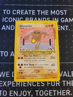 Hitmonlee 42/105 Uncommon Neo Destiny Pokemon Unlimited LP - Image 1