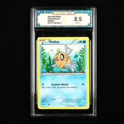 TQG 8.5 NM-MT+ 2014 Pokemon ENG Feebas #XY-FL 22/106 C - Image 1