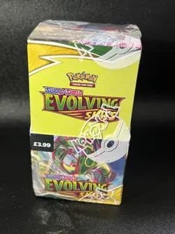 Evolving Skies Half Booster Box Sealed Pokemon TCG 18 Packs New and Sealed #1 - Image 1