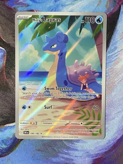 Pokemon TCG Misty's Lapras 194/182 SV10 Destined Rivals IR Holo ENG - Image 1