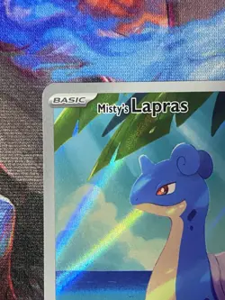 Pokemon TCG Misty's Lapras 194/182 SV10 Destined Rivals IR Holo ENG - Image 3