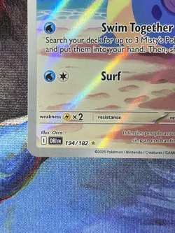 Pokemon TCG Misty's Lapras 194/182 SV10 Destined Rivals IR Holo ENG - Image 4