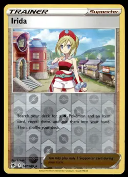 Irida 147/189 Holo Rare Astral Radiance Pokemon Reverse Holo Lightly Played - Image 1