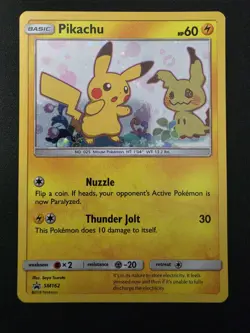 Pikachu SM162 and Mimikyu SM163 - LOT OF 2 Pokemon Sun & Moon Promos 2019 NM - Image 3