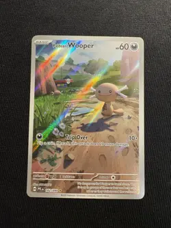 Pokemon TCG Phantasmal Flames Paldean Wooper Holo Illustration Rare 102/094 NM - Image 1