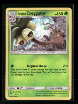 Pokemon 2019 Detective Pikachu Alolan Exeggutor #2/12 - Image 1